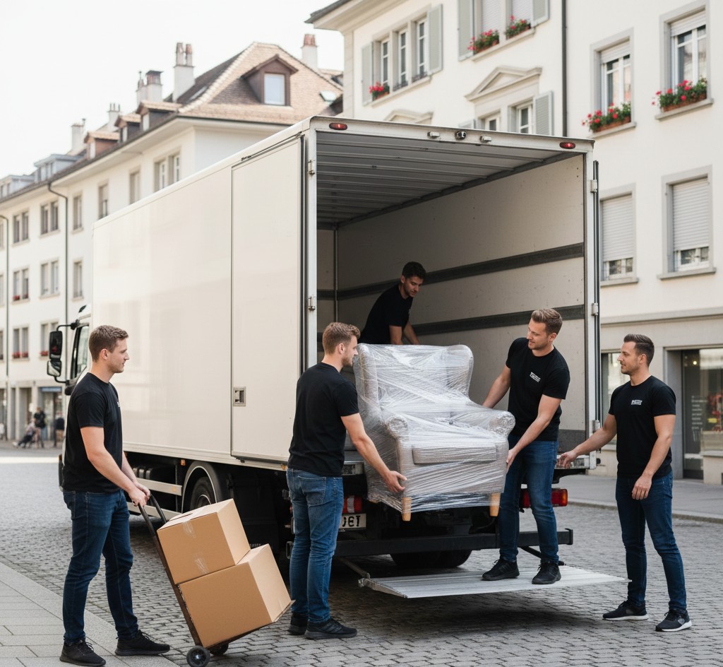 Livraison du mobilier à Coire après un déménagement depuis Paris