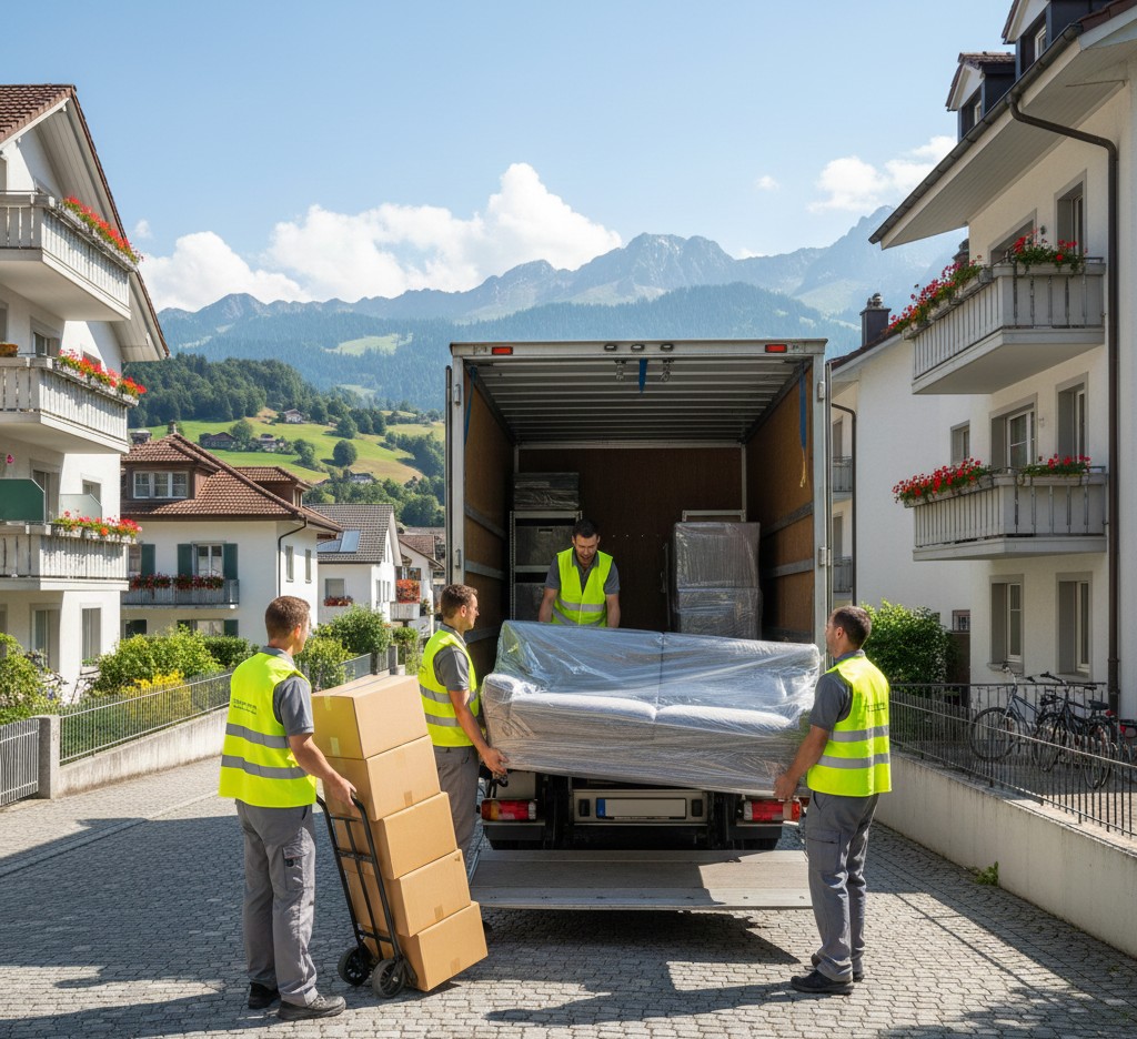 Livraison du mobilier à Winterthour après un déménagement depuis Paris